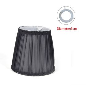 Lampshade Crystal Wall Lamp Black And White Purple Blue Lamp (Option: Black pion)