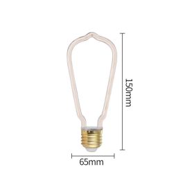 Led Bulb E27 Screw Port Retro Soft Filament Bulb Idea (Option: A-Clear Cover)