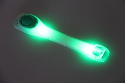 1X Clignotant LED S√©curit√© Nuit R√©fl√©chissant Ceinture Strap Arm Band Brassard V√©lo Courir S√©curit√© dans les Sports En Plein Air Sport Durable (Color: Green)