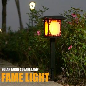 Outdoor Waterproof Solar LED Lights Decorate Garden Passages (Option: Flame-3PCS)