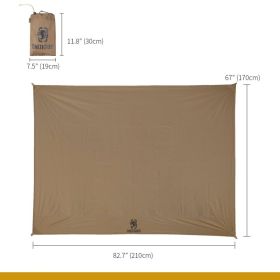 Portable Jungle Camping Gear For Outdoor Camping (Option: Brown floor cloth)